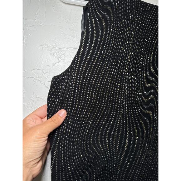 Jessica‎ McClintock sparkly rhinestone tank womens medium festival gatsby club - Picture 5 of 8